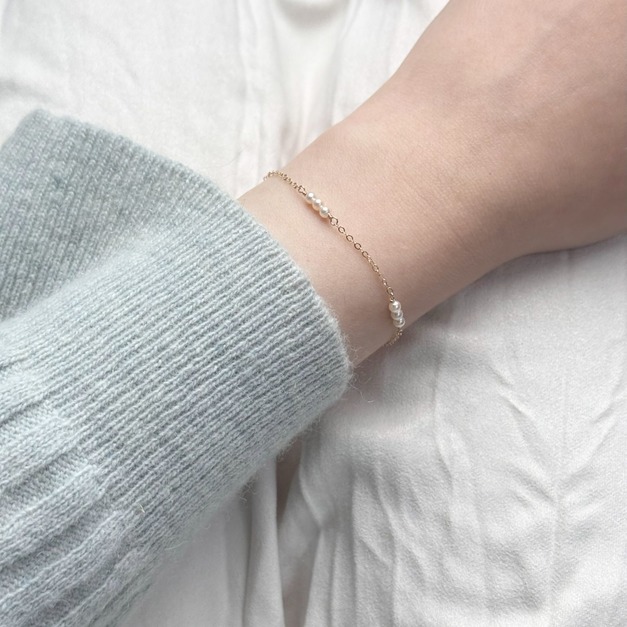 小糰子天然珍珠手鍊(美國注金)