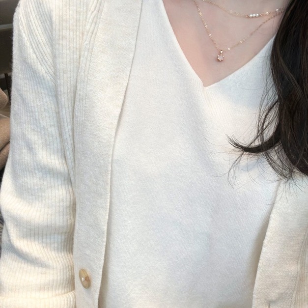 小糰子天然淡水珍珠項鏈(美國注金)