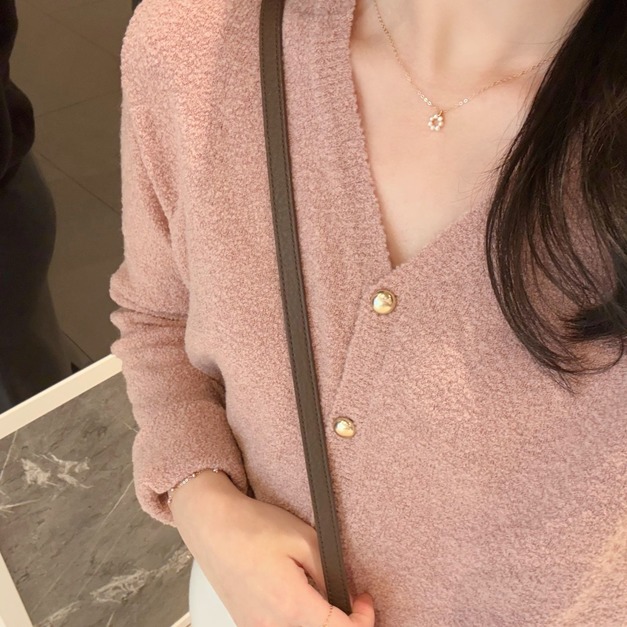 甜甜圈天然珍珠項鍊(美國注金)