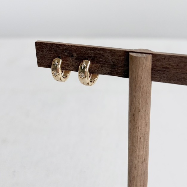 歐式鑲嵌鋯石耳扣