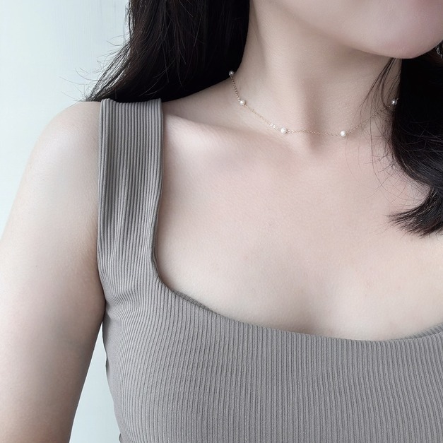 經典珍珠項鍊(4mm)美國注金