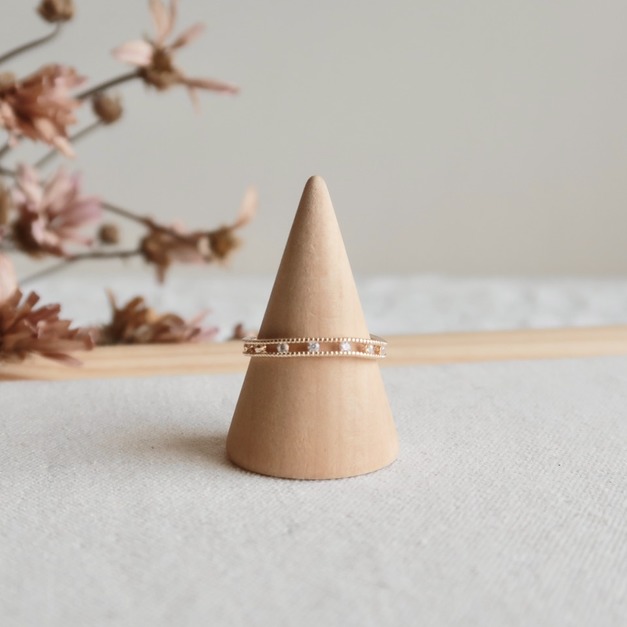 (開口戒)宮廷風簍空碎鑽鋯石硬戒指