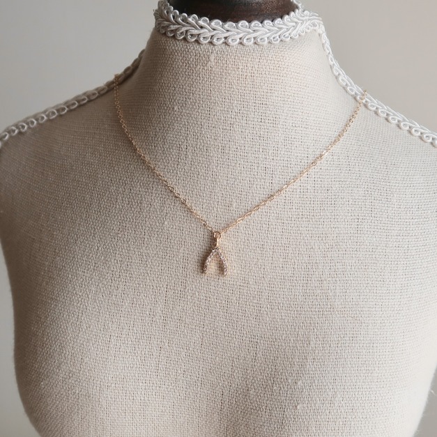 許願骨碎鑽鋯石項鍊