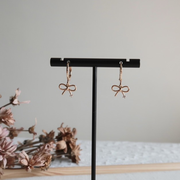 簡約浪漫蝴蝶結耳扣
