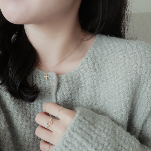 金緻三葉花2way珍珠耳環(替代版)