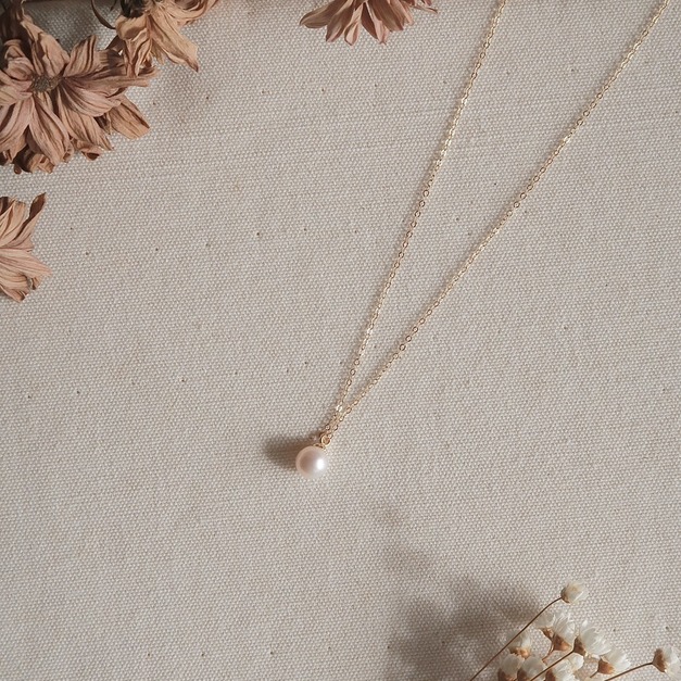 classic天然淡水珍珠項鍊(7.5mm)