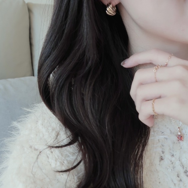 冬季亮點扭轉耳扣