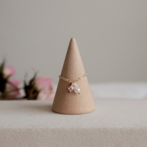 ❀春天華爾滋粉色小花鍊戒(美國注金)