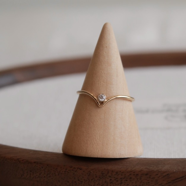 美國進口V字鋯石線戒(美國注金)