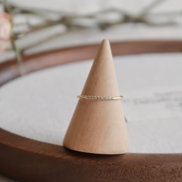 美國進口經典排鑽極簡線戒(美國注金)