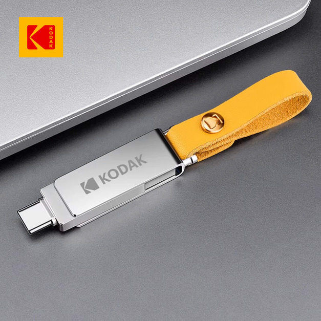 【Kodak 柯達】K133 金屬雙旋轉隨身碟