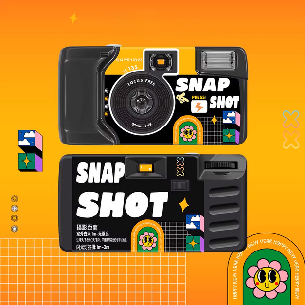 【LFANI 樂斐】SNAP SHOT隨手拍 翻玩系列彩色27張一次性閃光即可拍相機