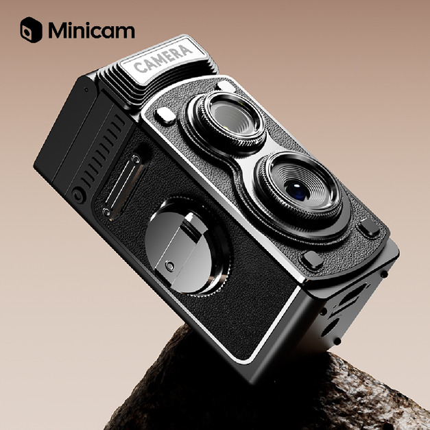【Minicam 迷你拍】G17復古TLR雙眼Y8000迷你相機-黑