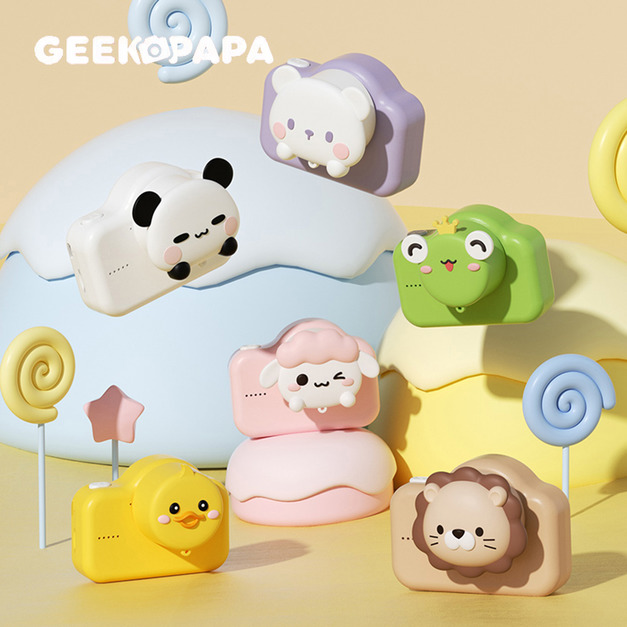 GEEKPAPA x A1動物兒童迷你數位相機 款式可選 (可加購32G記憶卡)