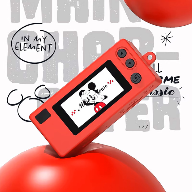 迪士尼 Disney復古方塊相機鑰匙圈迷你數位相機(米奇/米妮)