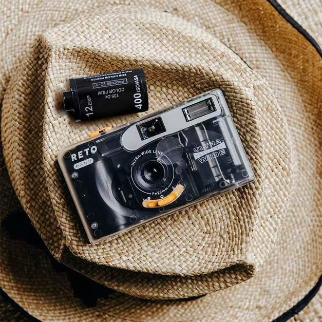 預購【RETO】PANO 35mm 全景底片相機 即贈波士頓彩色底片 ISO400 12張 乙盒 - 透明白