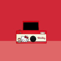 【YASHICA日本雅西卡 × Hello Kitty】聯名Funtastic趣味鑰匙圈迷你數位相機 - 經典 Hello Kitty