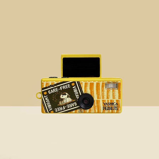 【YASHICA日本雅西卡 × PEANUTS史努比】聯名Funtastic趣味鑰匙圈迷你數位相機 - 甜夢小屋款