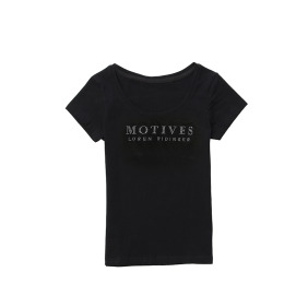 【Motives鑽衣】莫蒂膚水鑽女縮身上衣(黑)