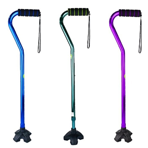 鋁合金時尚休閒不倒四腳拐