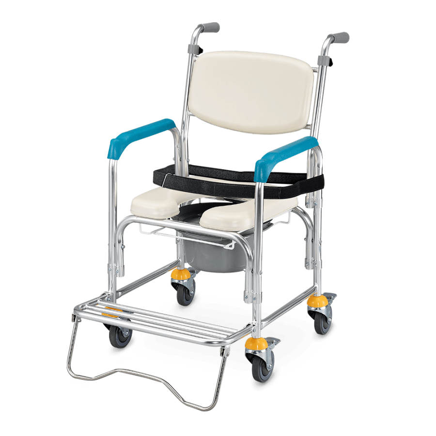 基本款泡棉附輪 洗澡便盆椅