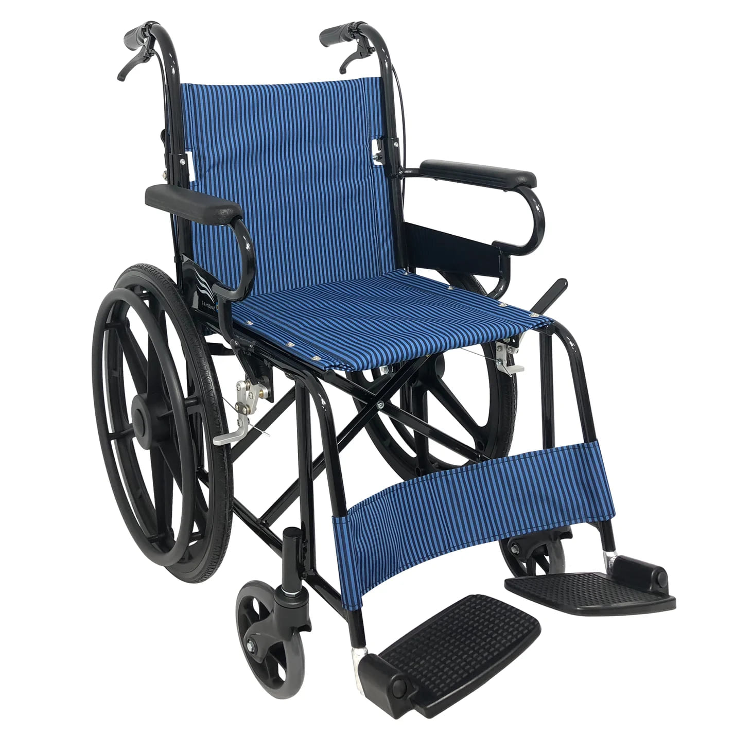 輕量 條紋雅緻鋁合金 輪椅B款