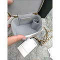Chanel 2021 灰金色手柄盒子包_1