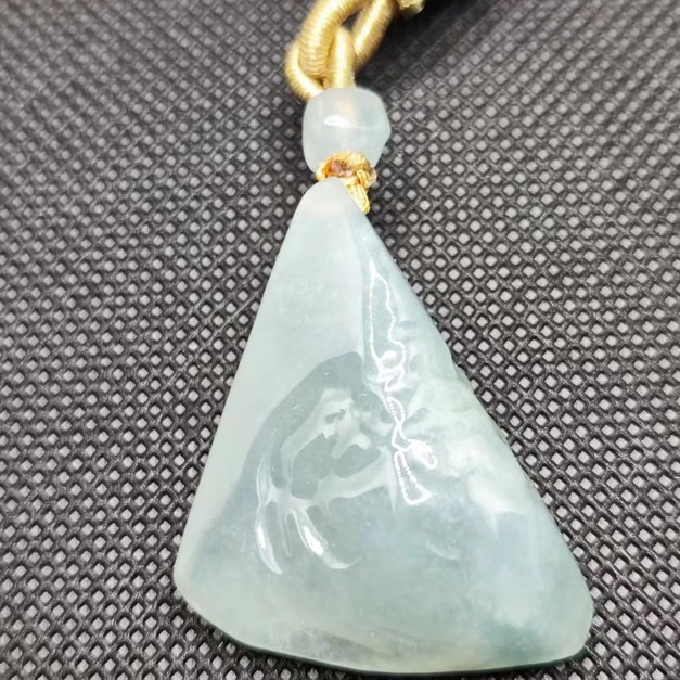 天然緬甸翡翠A貨 原石墜飾