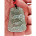 天然緬甸翡翠A貨 山水墜飾_2