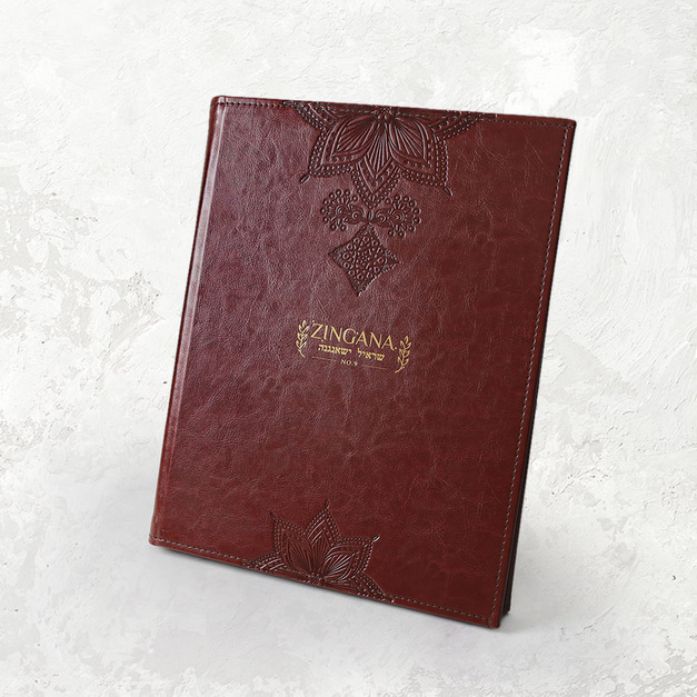 A37【可換頁@鎖銅釘】#PU硬殼 #插卡式 #ZINGANA