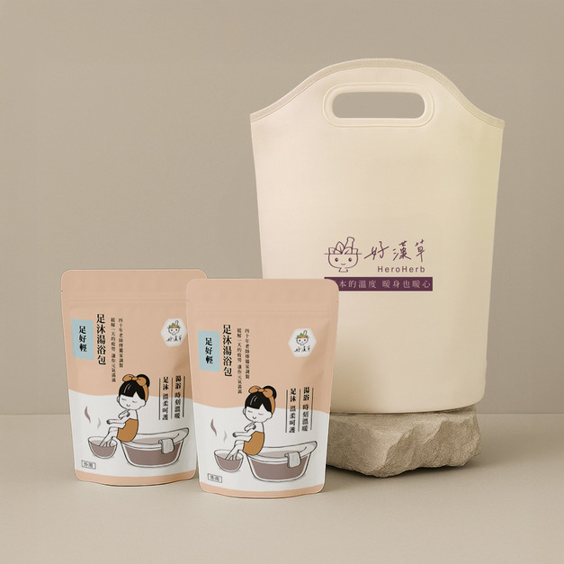 足好輕-足浴袋湯浴包禮盒組 (足浴袋+足好輕x2)