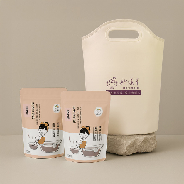 足好暖-足浴袋湯浴包禮盒組 (足浴袋+足好暖x2)