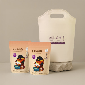 含鎂草本足浴包_足好暖PLUS-足浴袋湯浴包禮盒組 (足浴袋+足好暖PLUSx2袋)泡腳袋、足浴桶