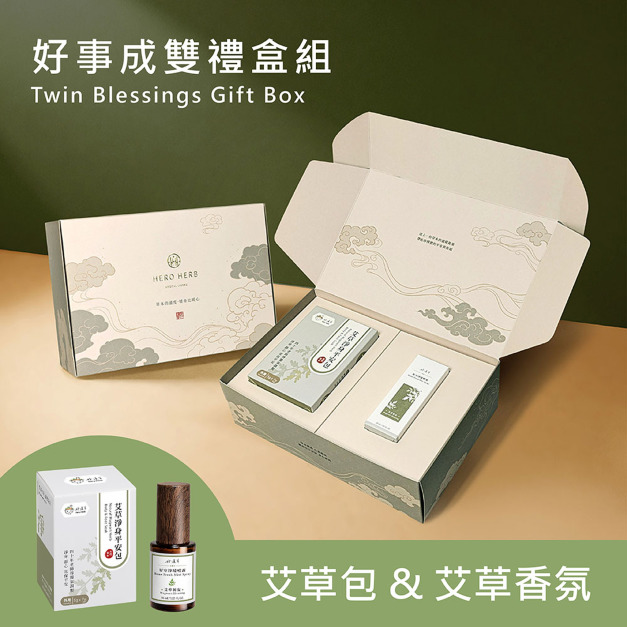 【好事成雙禮盒】好室淨境噴霧-艾草祈安&艾草淨身平安包7入盒裝