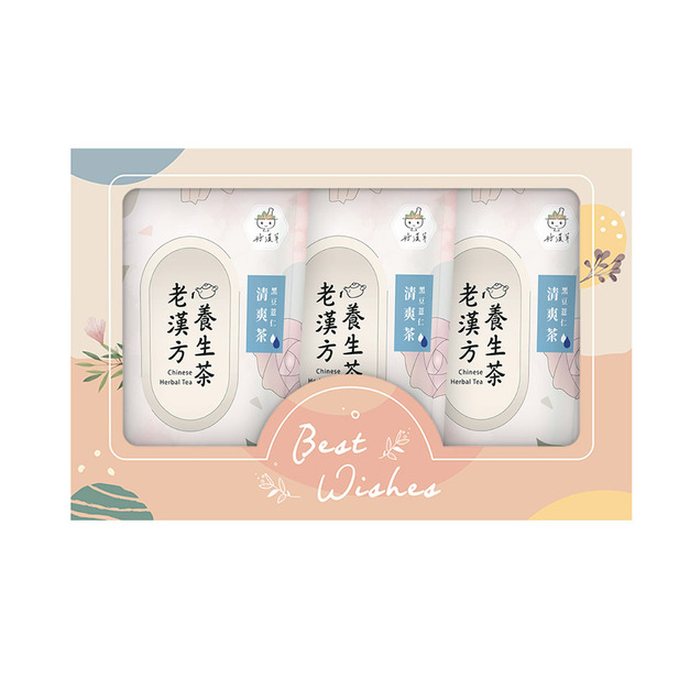 好漢茶禮盒-黑豆薏仁清爽茶 (10入x3袋)
