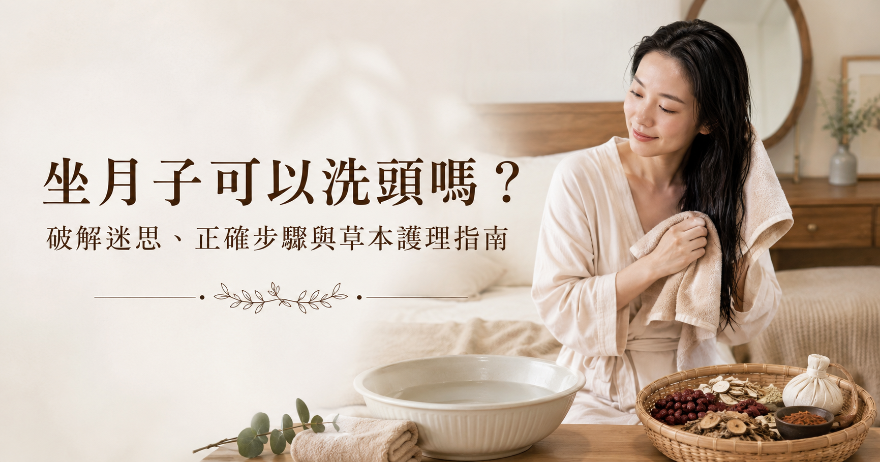 坐月子可以洗頭嗎？現代醫學、中醫怎麼說，正確步驟一次看清楚