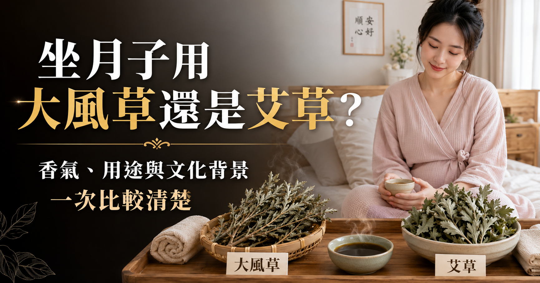 坐月子用大風草還是艾草？香氣、用途與文化背景一次比較清楚｜好漢草