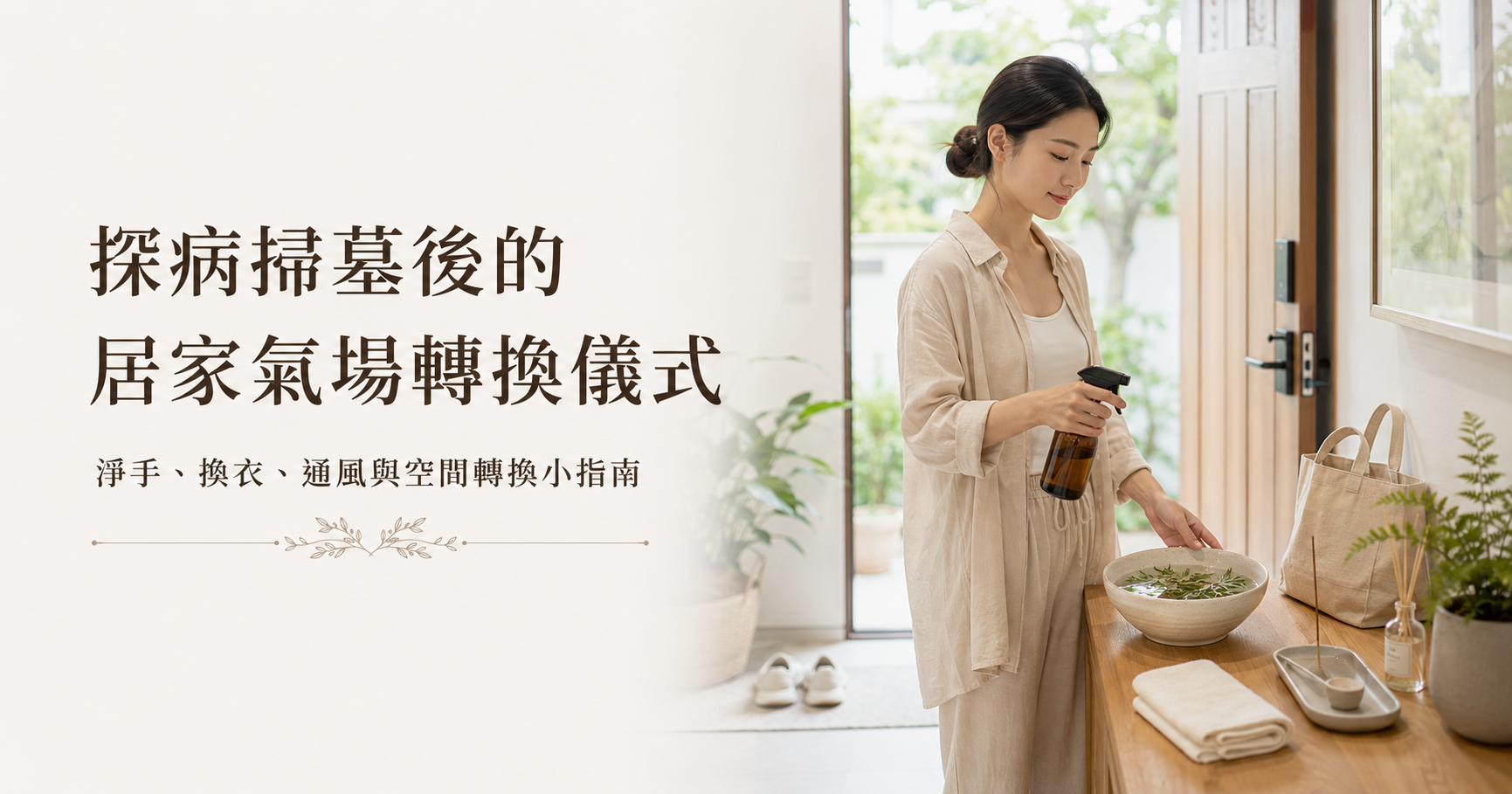 探病掃墓後怎麼淨化家裡？五步驟艾草噴霧居家空間氣場轉換儀式｜好漢草