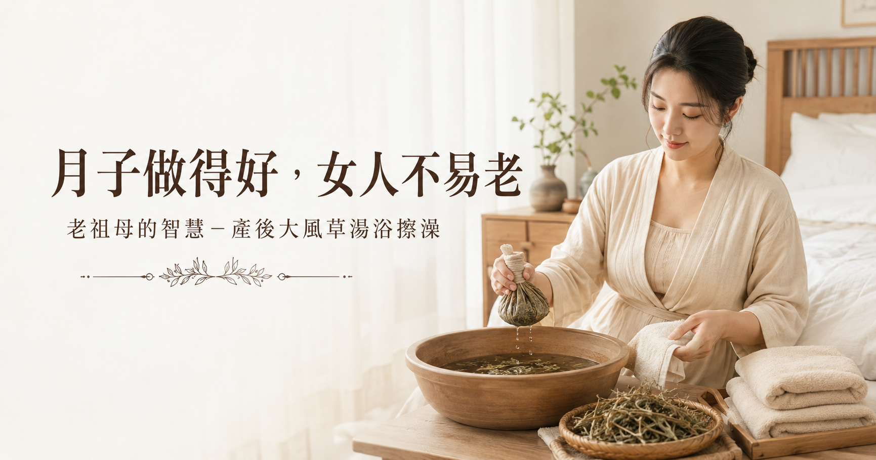 坐月子擦澡怎麼做？大風草湯浴的老祖母智慧完整指南