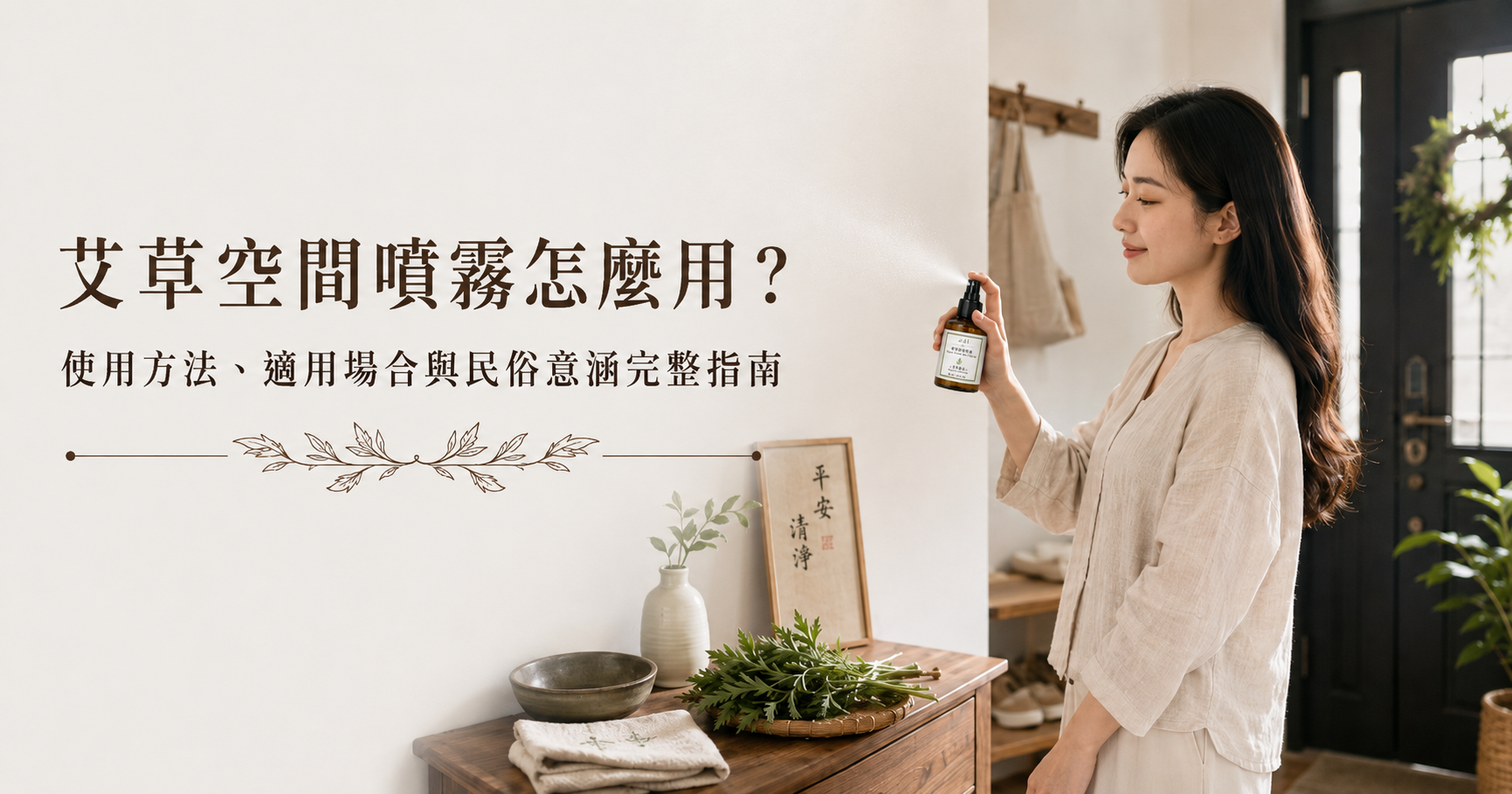 艾草空間噴霧怎麼用？使用方法、適用場合與民俗意涵完整指南｜好漢草