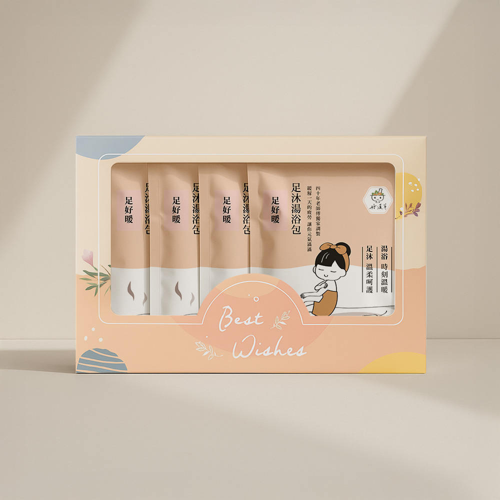 足沐湯浴包-足好暖 禮盒組 (4袋共16包)