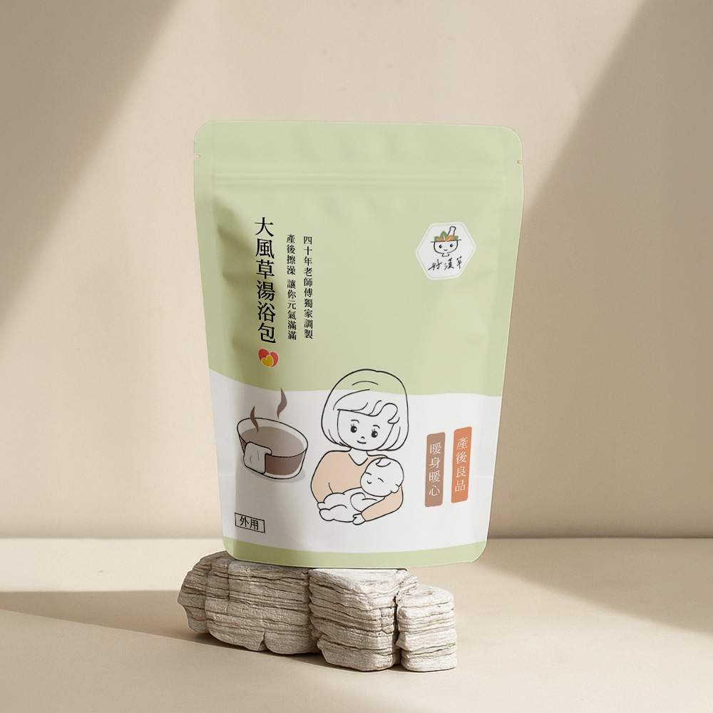 大風草湯浴擦澡包 (1袋7包)