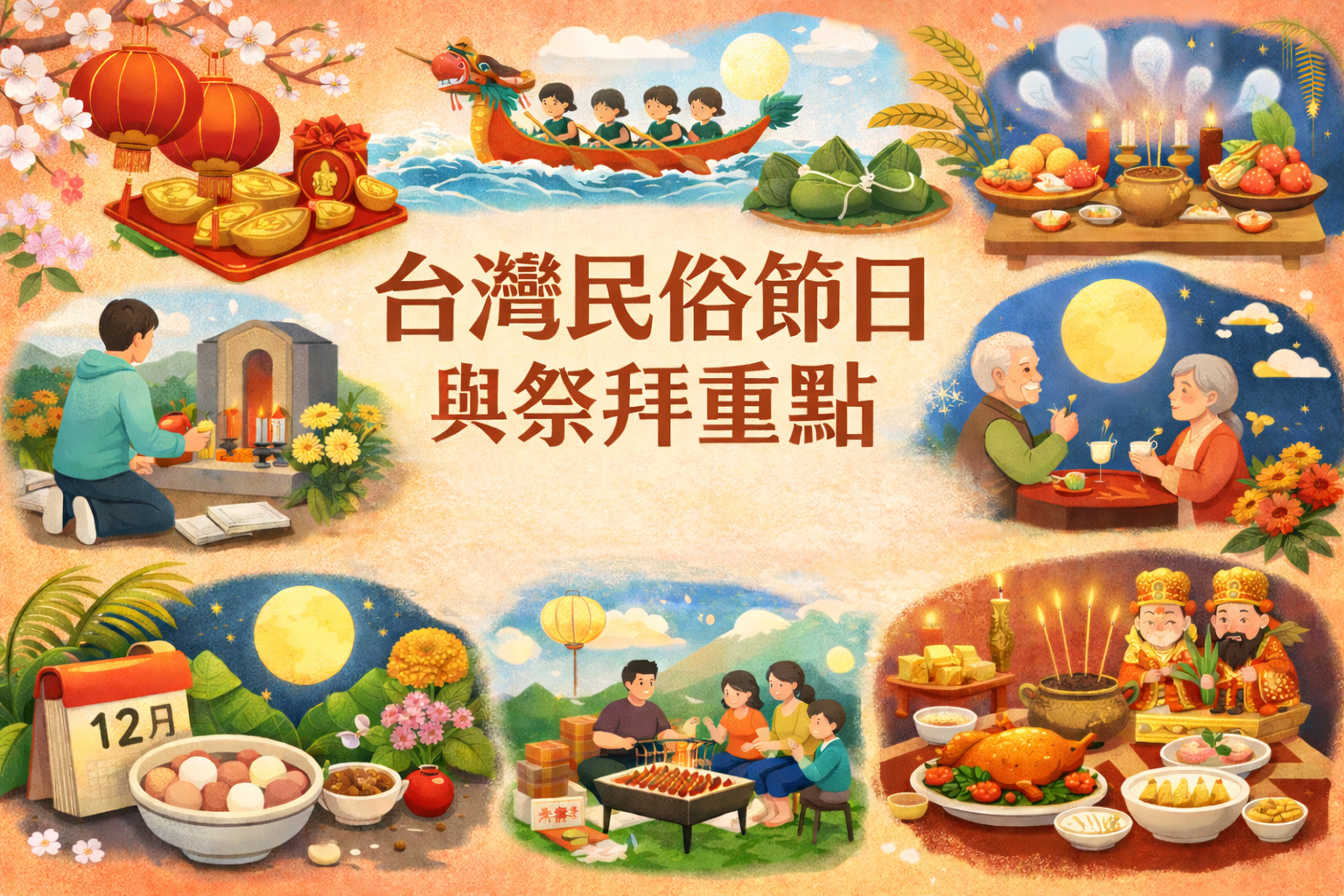 台灣常見民俗節日與常見祭拜重點