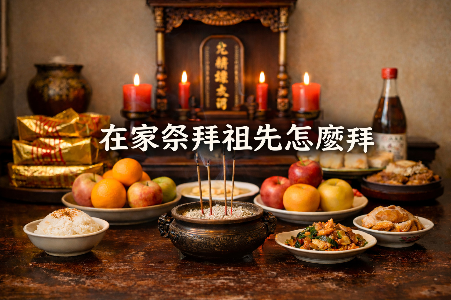 在家祭拜祖先怎麼拜？流程、供品與常見問題一次看懂