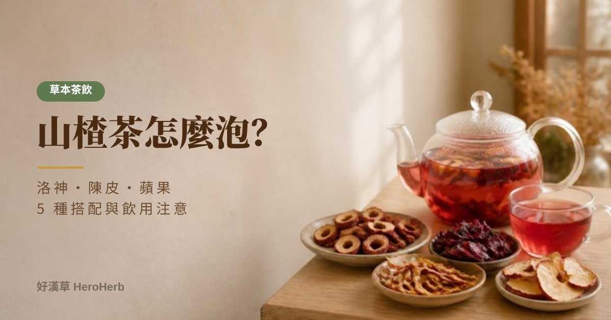 山楂茶怎麼泡？洛神、陳皮、蘋果 5 種搭配與飲用注意｜好漢草