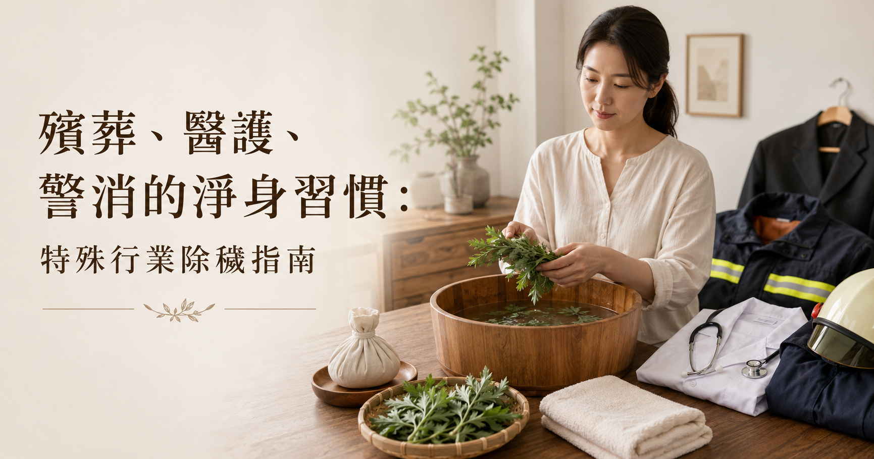 殯葬、醫護、警消的淨身習慣：特殊行業除穢指南