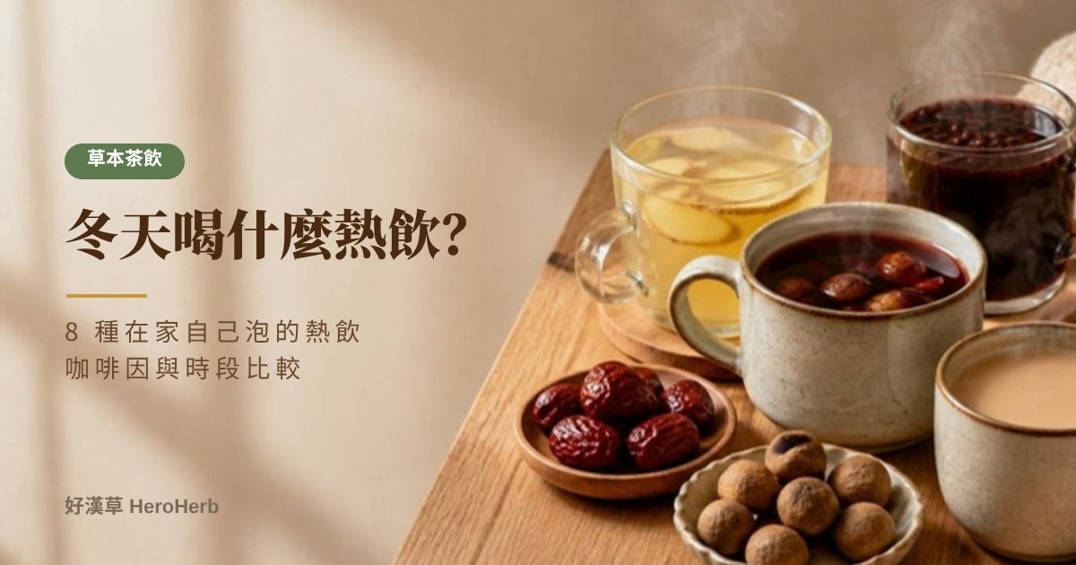 冬天喝什麼熱飲？8 種在家自己泡的熱飲推薦與小提醒｜好漢草