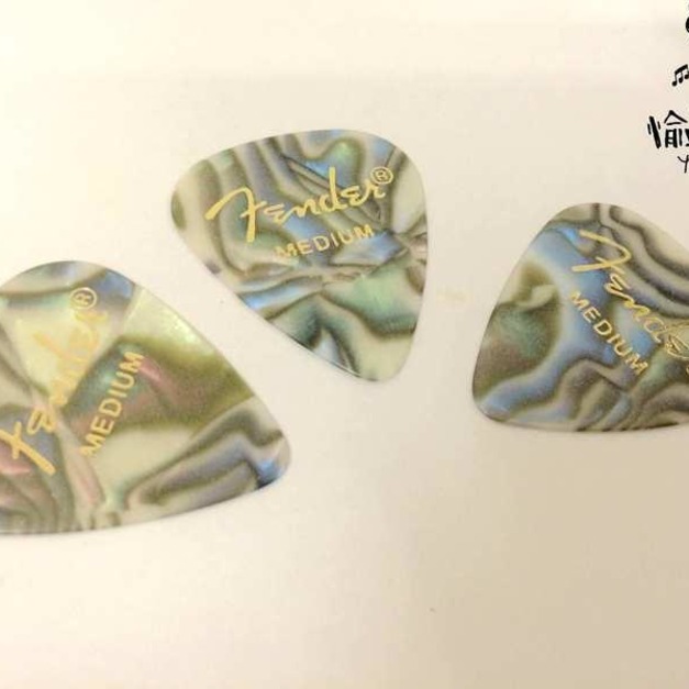 ♪ Your Music 愉耳樂器♪FENDER 匹克MEDIUM 貝殼 木吉他 電吉他 用