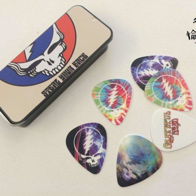 ♪ Your Music 愉耳樂器 ♪Dunlop經典樂團系列匹克pick附原廠鐵盒六片裝吉他骷顱 搖滾 ROCK 禮物