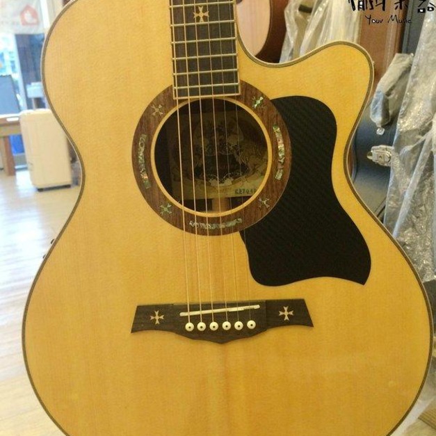 ♪ Your Music 愉耳樂器♪十字軍 Crusader CF-7040E 電民謠面單吉他 附琴袋 pick